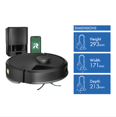 Roomba 105 Combo Auto-Empty Robot Vacuum Roomba 105 Combo robot vacuum with auto-empty dock