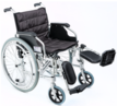 Aluminium wheelchair with elevating leg rest